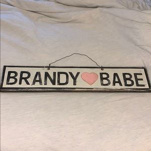 Brandy Melville wall sign